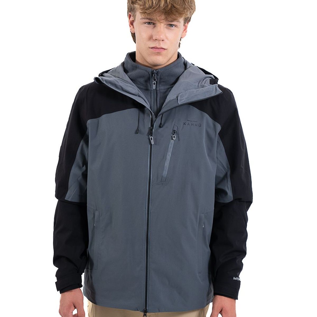 KANNU - Parka Impermeable 3 en 1 Hombre Baker