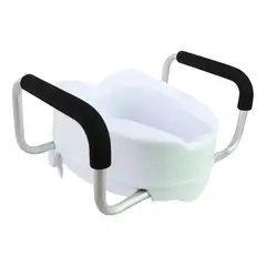 GENERICO - Asiento WC Elevador 10cm con Apoya Brazos