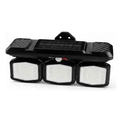 GENERICO - Foco Led Solar 3 Cabezas Giratoria Sensor De Movimiento