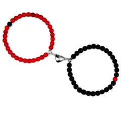 GENERICO - Pulsera Pareja Corazón Magnético