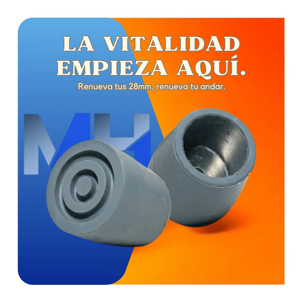 GENERICO - Regaton Goma Repuesto Para Andaderas 28mm Pack 2 Unds
