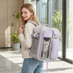 HOMER OUTDOOR - Bolsa Transportadora Para Gatos - Segura Y Cómoda