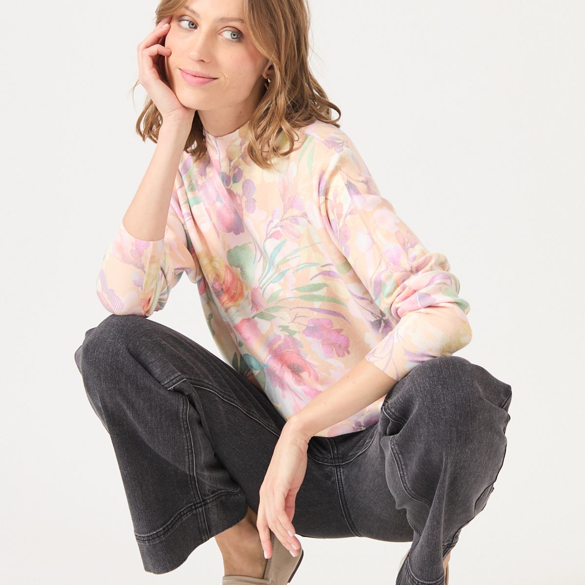 PRIVILEGE - Sweater Estamplado Multicolor Cod 5414186