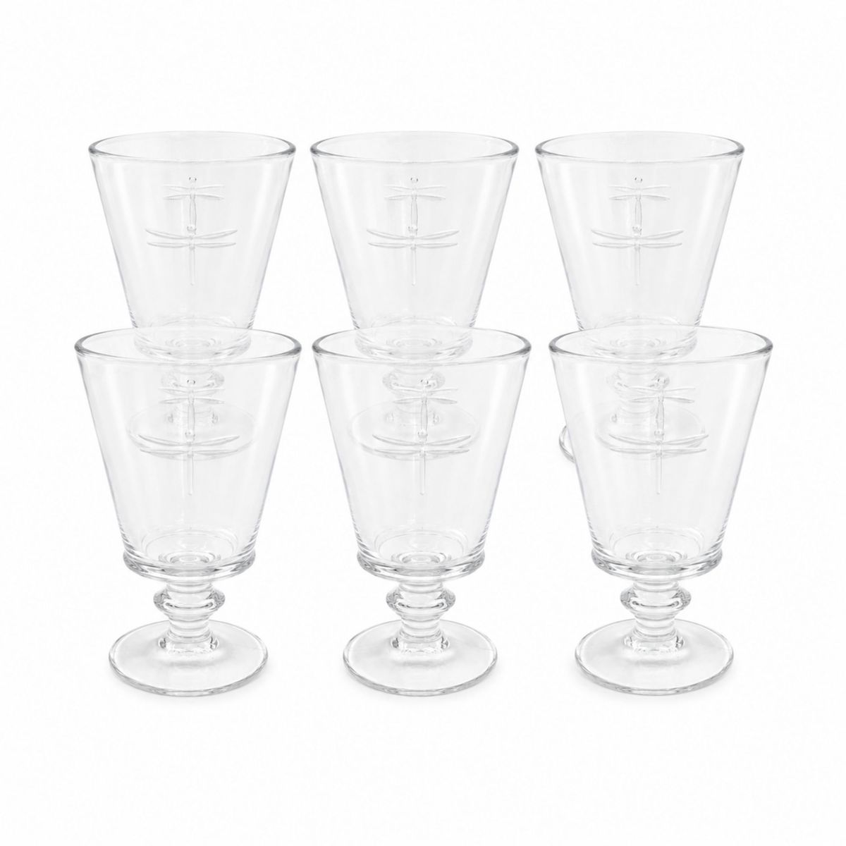 DECO EXPRESS - Set 6 Copas Libélula 226 ml