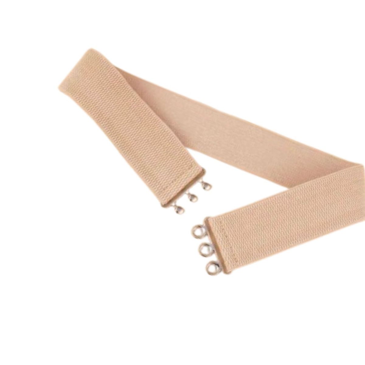 GEN - Cinturón delgado de mujer elasticado ancho 5cm hebilla gancho plateada