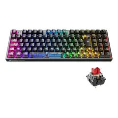 MACHENIKE - Teclado Mecanico Gamer K500-b94 Rgb100 % Antighosting Hotswap