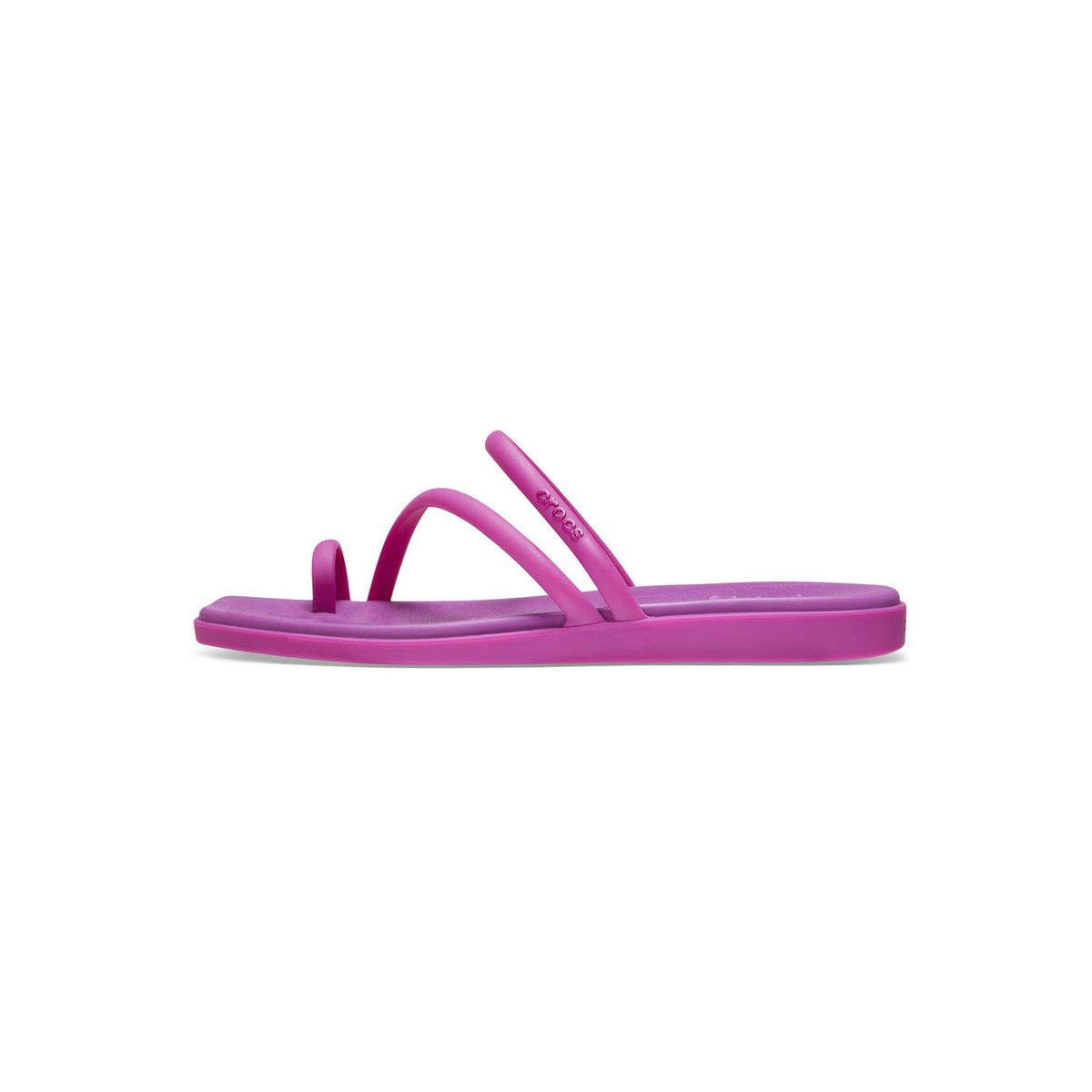 CROCS - Sandalia Mujer Miami Toe Loop Sandal Morado CROCS