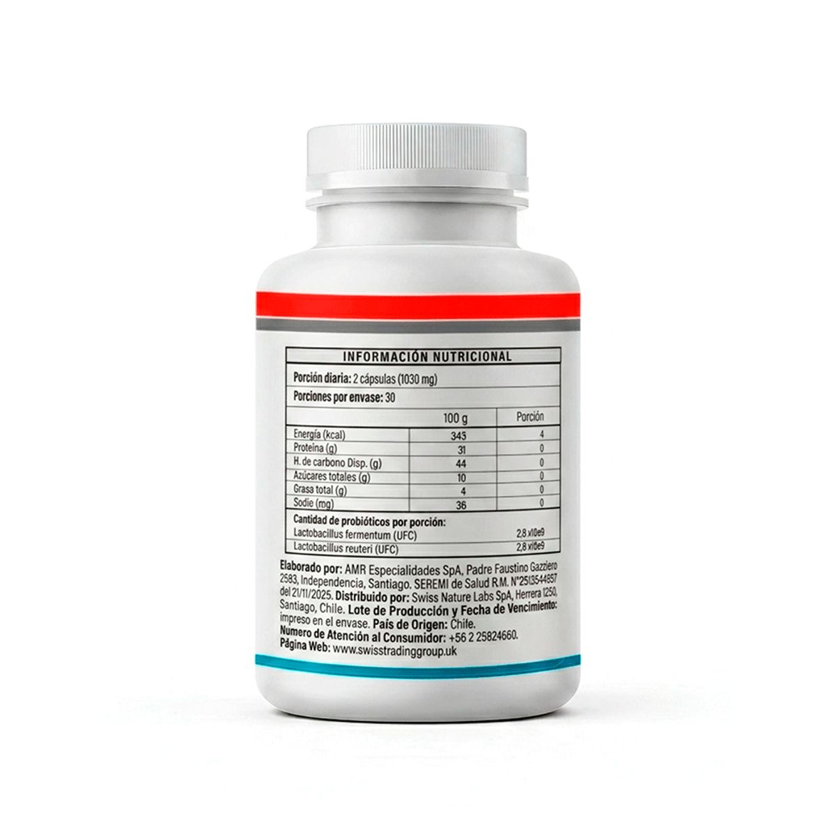 SWISS NATURE LABS - Pylox El Anti-Pylori Natural Gastritis Reflujo 120 Caps