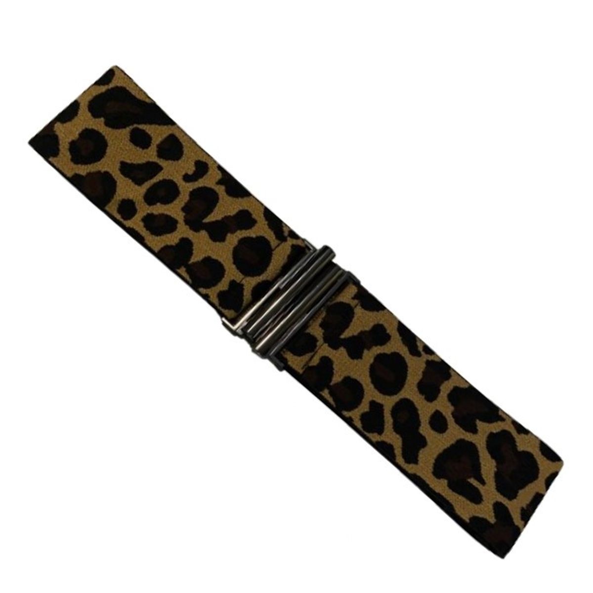 GEN - Cinturón delgado de mujer elasticado ancho 6cm Hebilla Oscura