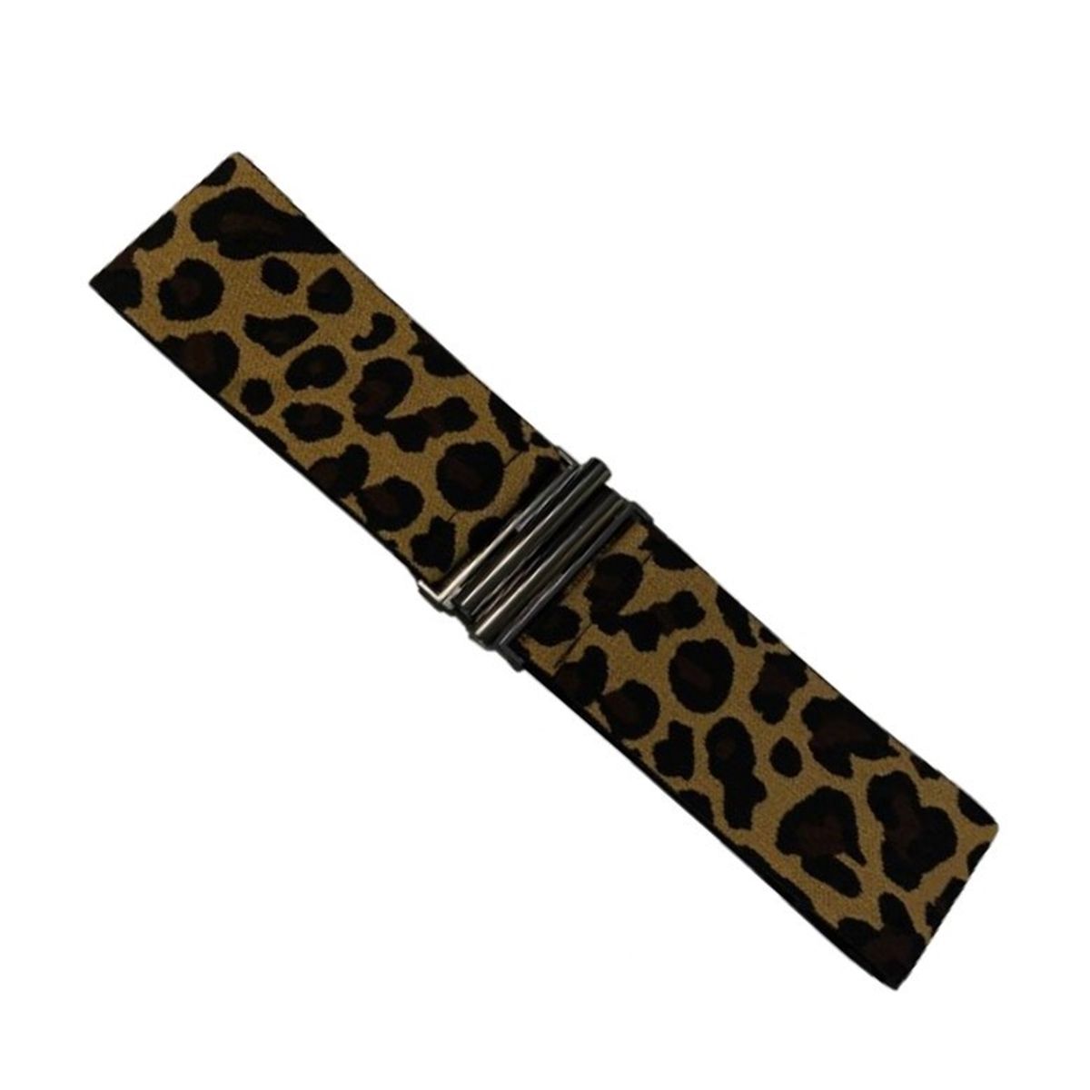 GEN - Cinturón delgado de mujer elasticado ancho 6cm Hebilla Oscura