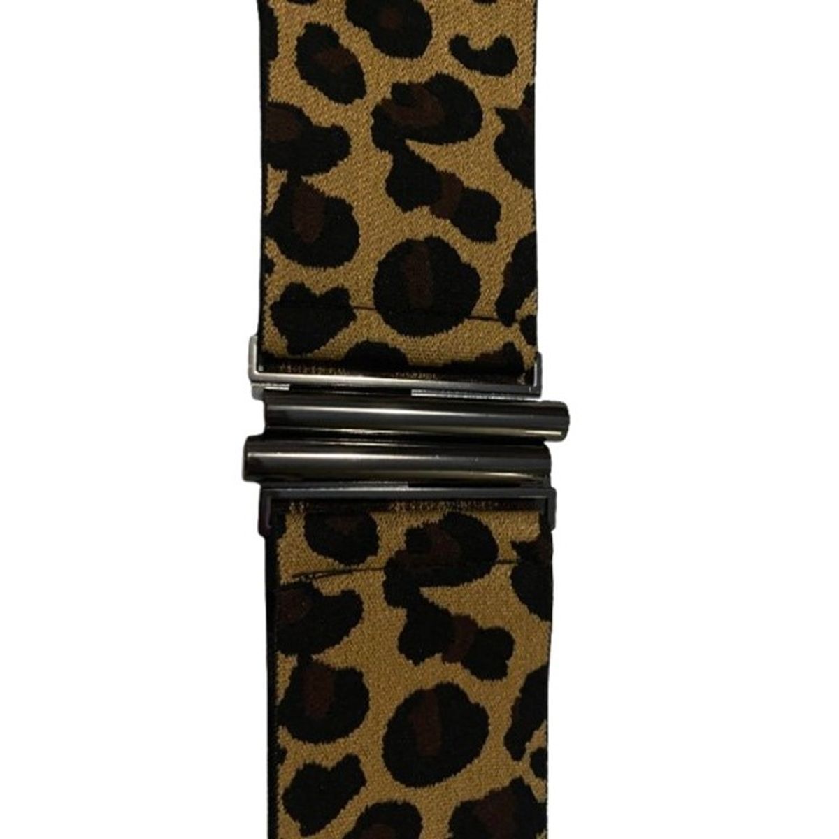 GEN - Cinturón delgado de mujer elasticado ancho 6cm Hebilla Oscura
