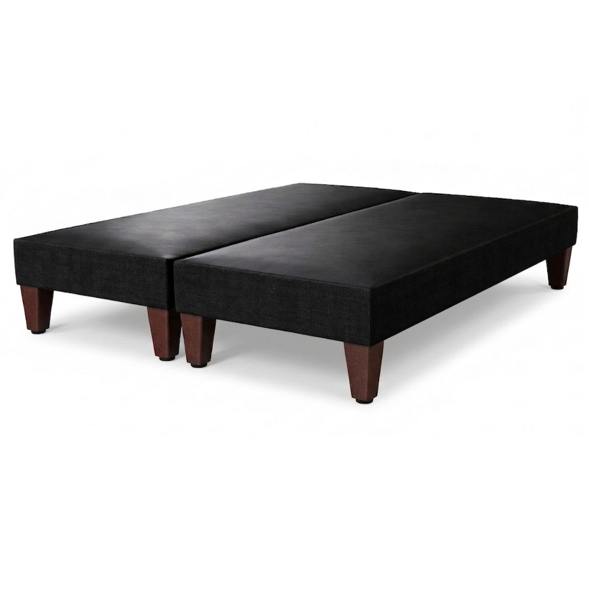 5 SUEÑO - Base De Cama Europea King Dividida 5° Sueño 180 X 200 Cm Lino Negro