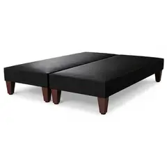 5 SUEÑO - Base De Cama Europea King Dividida 5° Sueño 180 X 200 Cm Lino Negro