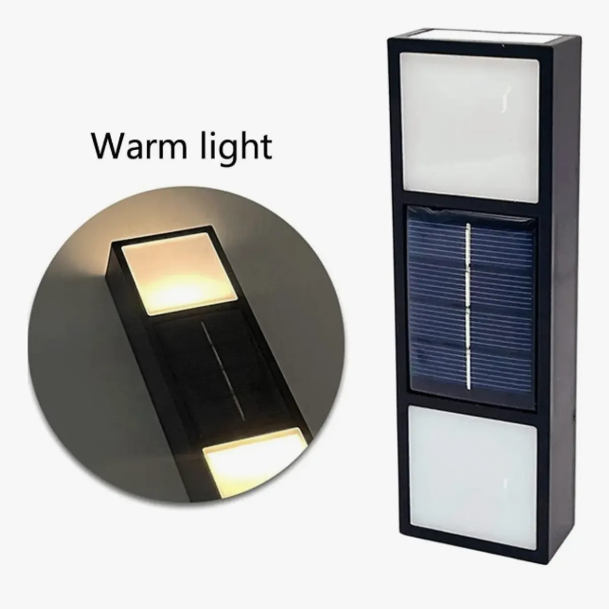 GENERICO - Aplique Led Solar Para Exteriores Luz Cálida Genérico
