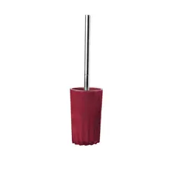 GENERICO - Escobillero de Baño Ergonómico XL - 47.5 cm de Alto - Color Burdeo Elegante - 1 Unidad - Plástico