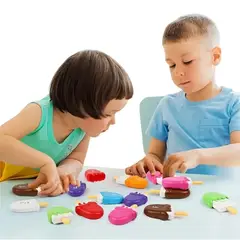 GENERICO - Set Helados Educativo Unir Letras 52 Piezas