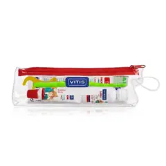 VITIS - Pack Infantil Cepillo Pasta Enjuague Rutina Dental Junior 6 A 12 Anos -