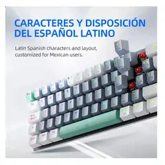 MACHENIKE - Teclado Mecánico Gamer K500-B61 60% RGB con Hotswap y Anti-Ghosting