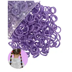 GENERICO - Set de 80 Mini Bandas o colets elásticas para el cabello suaves y sin costuras