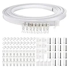 GENERICO - Riel Para Cortina de Techo Riel de Techo Soporte 5mts
