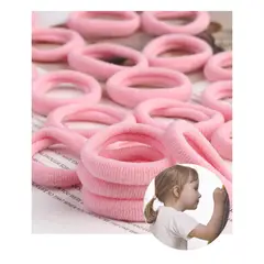 GENERICO - Set de 80 Mini Bandas o colets elásticas para el cabello suaves y sin costuras