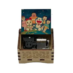 GENERICO - Caja Musical Madera Gato Cósmico Doraemon Y Nobita