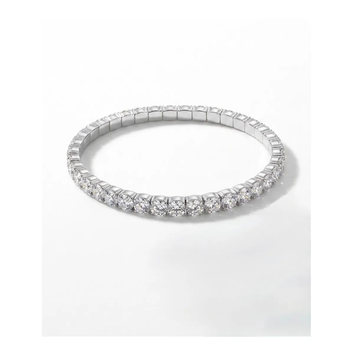 GENERICO - Pulsera Jazz Con Cristales Zirconia Cúbica Unisex Ajustable