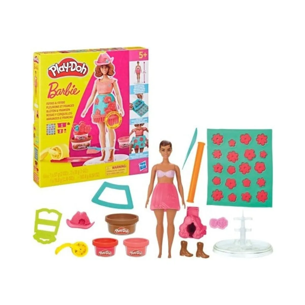 ANSALDO - PLAY-DOH BARBIE MUÑECAS - ROSAS Y CERQUILLOS