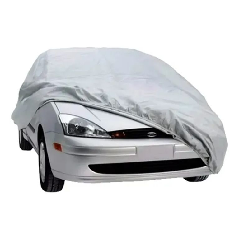 Funda Impermeable Para Auto Xl Proteccion Solar Y Polvo Gris