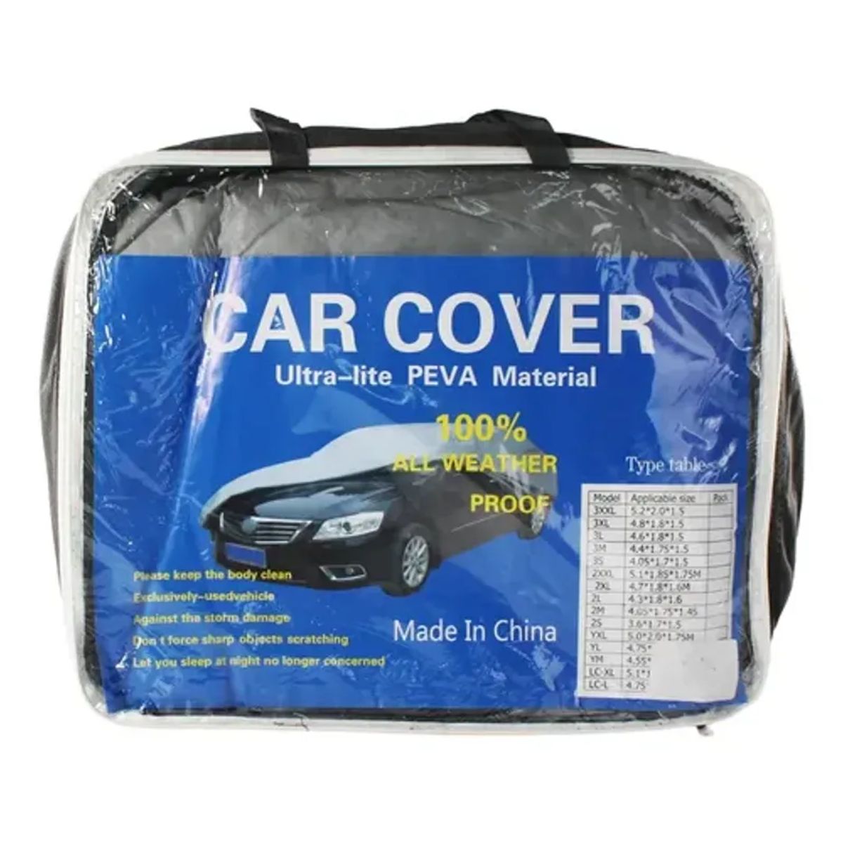 DBLUE - Funda Impermeable Para Auto Xl Protección Solar Y Polvo Gris