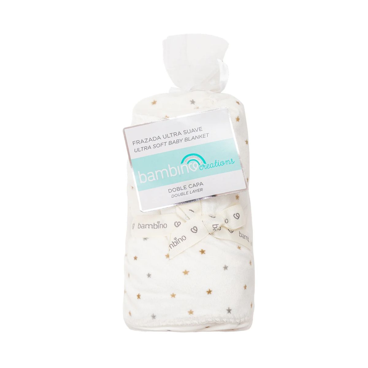 BAMBINO - Frazada Bambino Ultra Suavecita Doble Capa Estrellitas Unisex