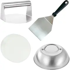 GENERICO - Kit de Prensa de Hamburguesas de Acero Inoxidable