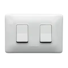 SINTHESI - Interruptor 9-15 Doble S12 Blanco Armado