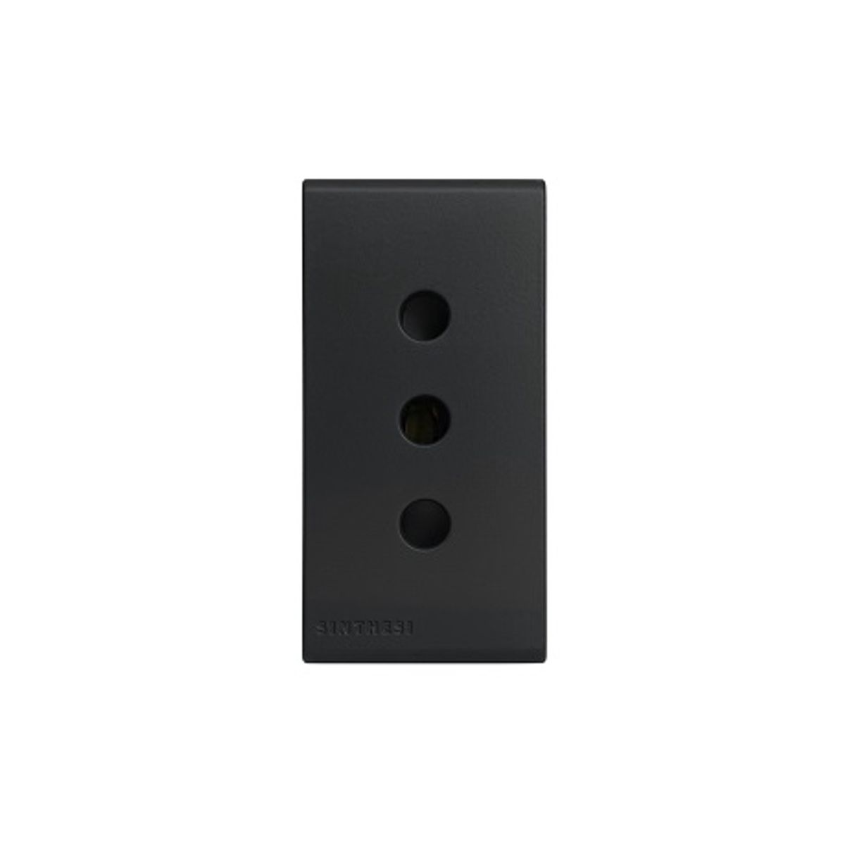 SINTHESI - Módulo Tomacorriente 10A 250V 2P+T S33 Noir Mate