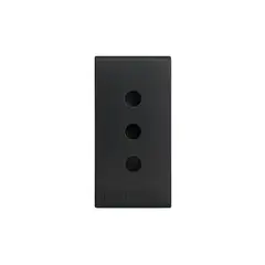 SINTHESI - Módulo Tomacorriente 10A 250V 2P+T S33 Noir Mate