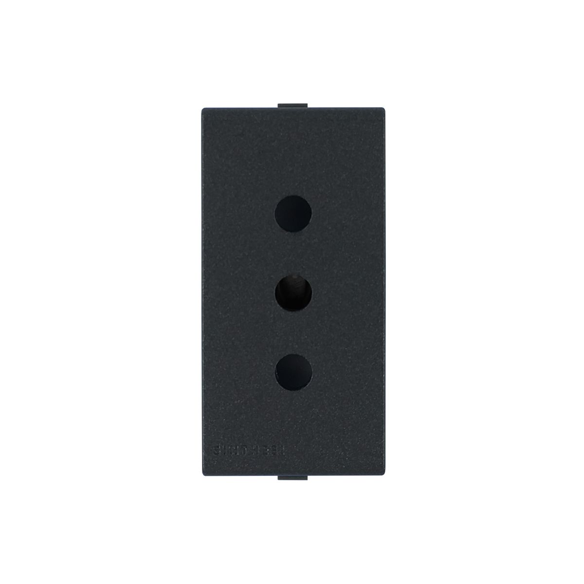 SINTHESI - Módulo Tomacorriente 10A 250V 2P+T S44 Carbón