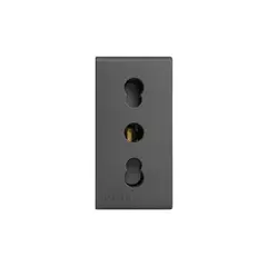 SINTHESI - Módulo Tomacorriente Bipaso 10-16A 250V 2P+T S33 Grey Mate