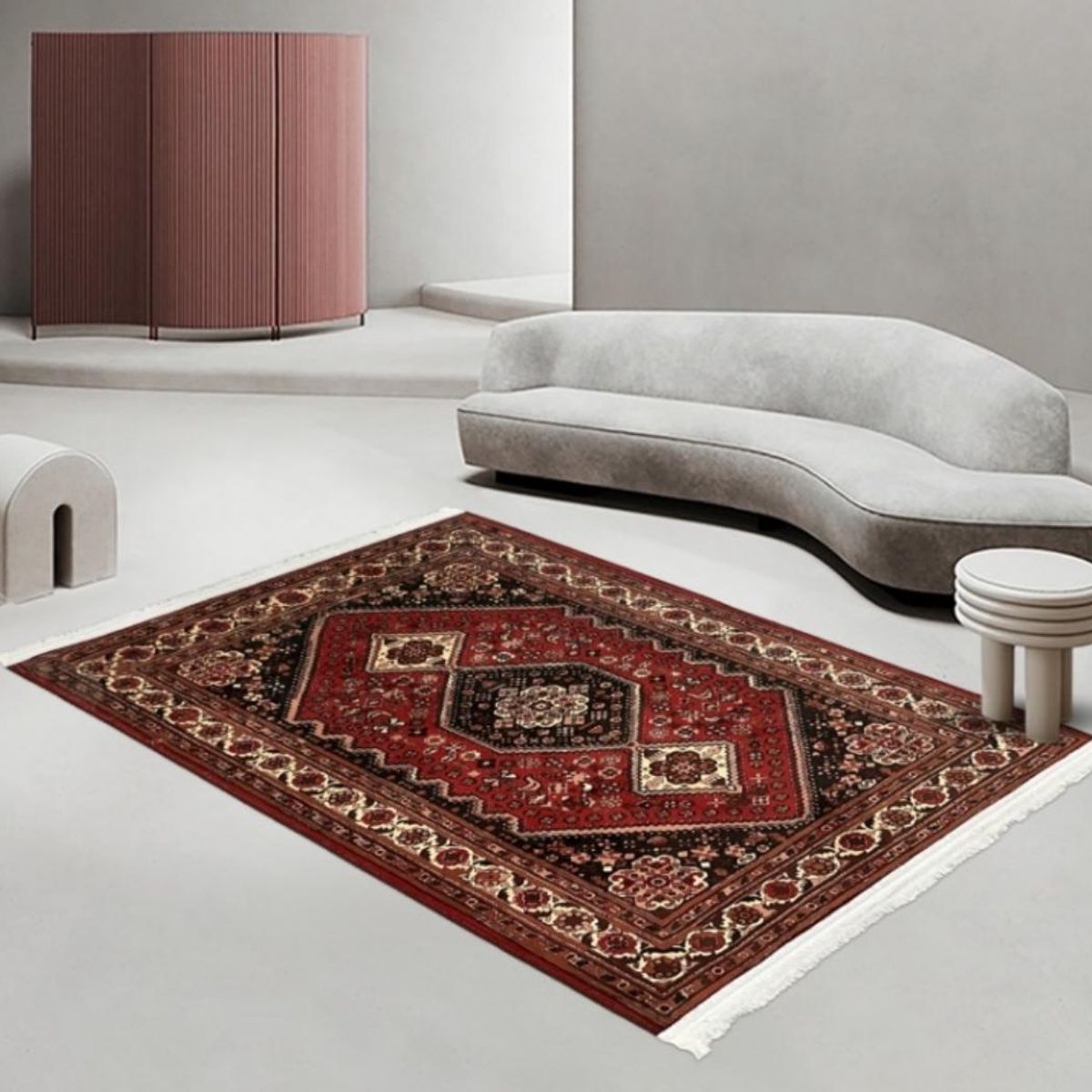 GENERICO - Alfombra Decorativa con Fleco 120x160cm