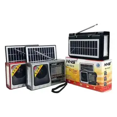 GENERICO - Radio Portátil Panel Solar Plegable Vintage Iksst K-367