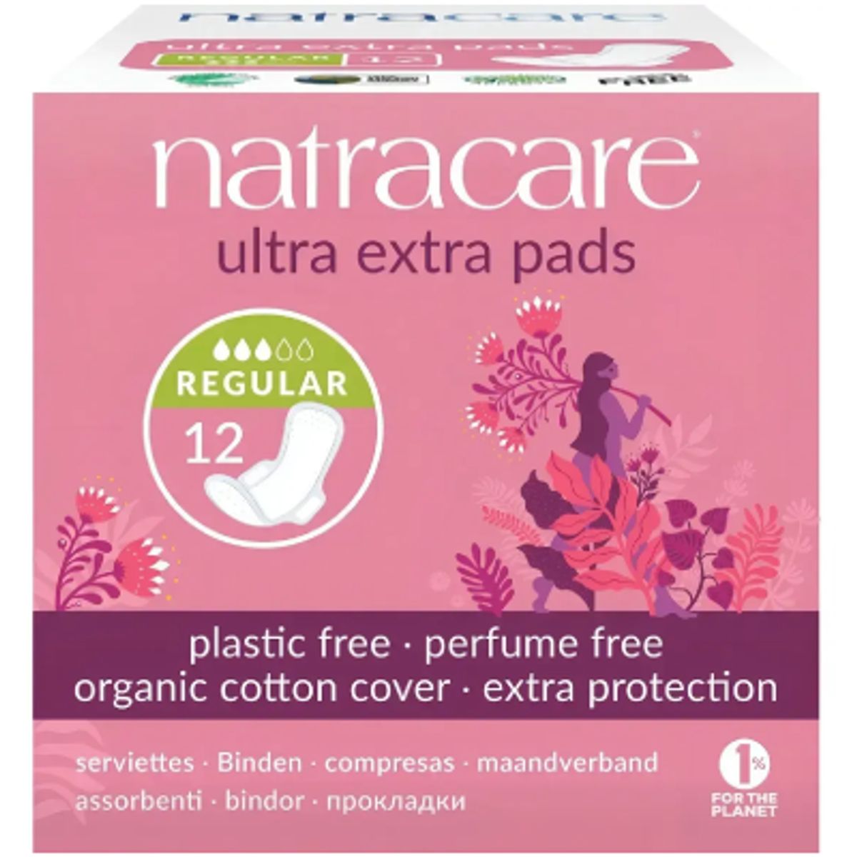 NATRACARE - Natracare Toalla Higiénica Ultra Extra Normal 12 Un Orgánica