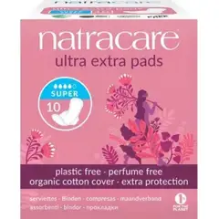 NATRACARE - Toalla Higiénica Ultra Extra Súper 10 Un Orgánica