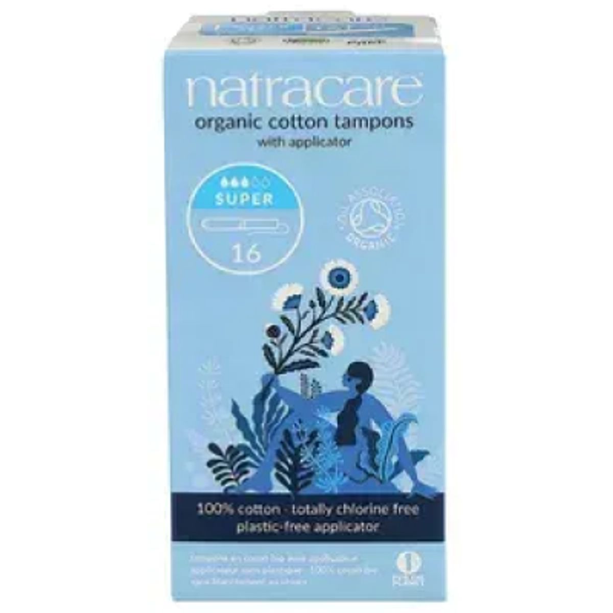 NATRACARE - Natracare Tampones Súper Con Aplicador 16 Un Orgánico