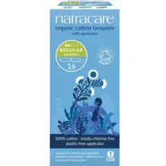 NATRACARE - Tampones Regular Con Aplicador 16 Un Orgánicos