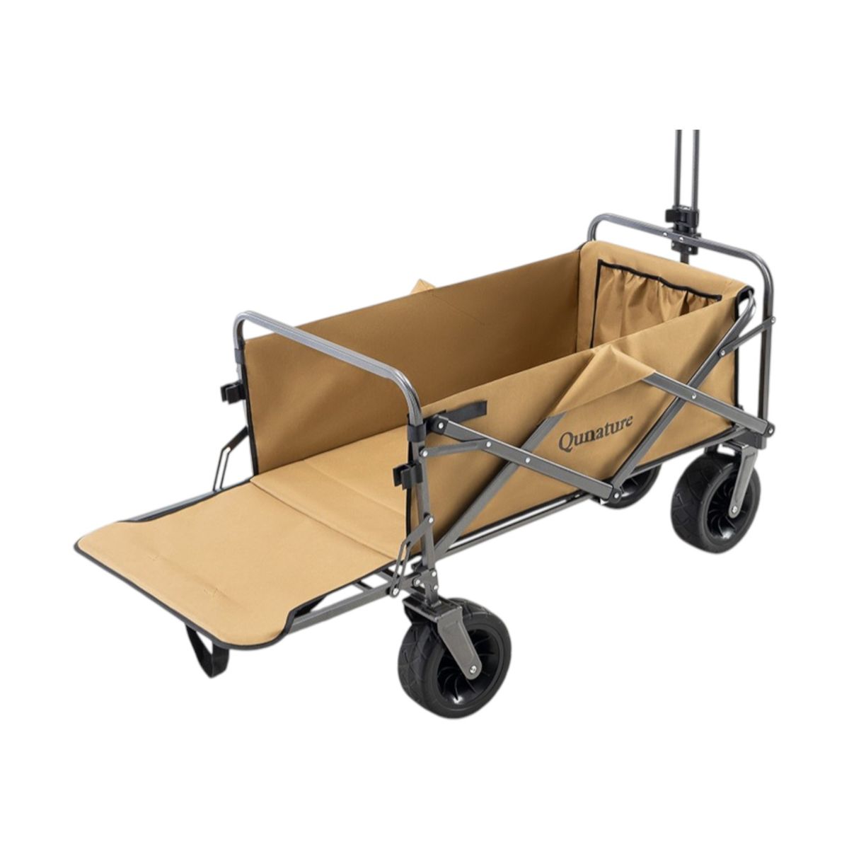 ROCKBROS - Carro Plegable de Camping Qunature 150–180L 4 Ruedas Todoterreno 150kg