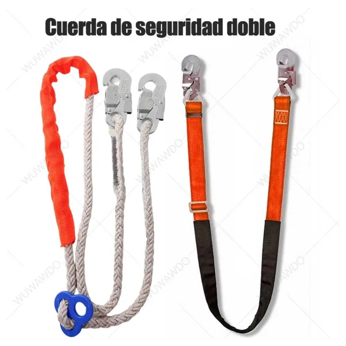 GENERICO - Cinturón Electricista Estrobo De Amarre Cabo De Vida 2 Metro BELUG