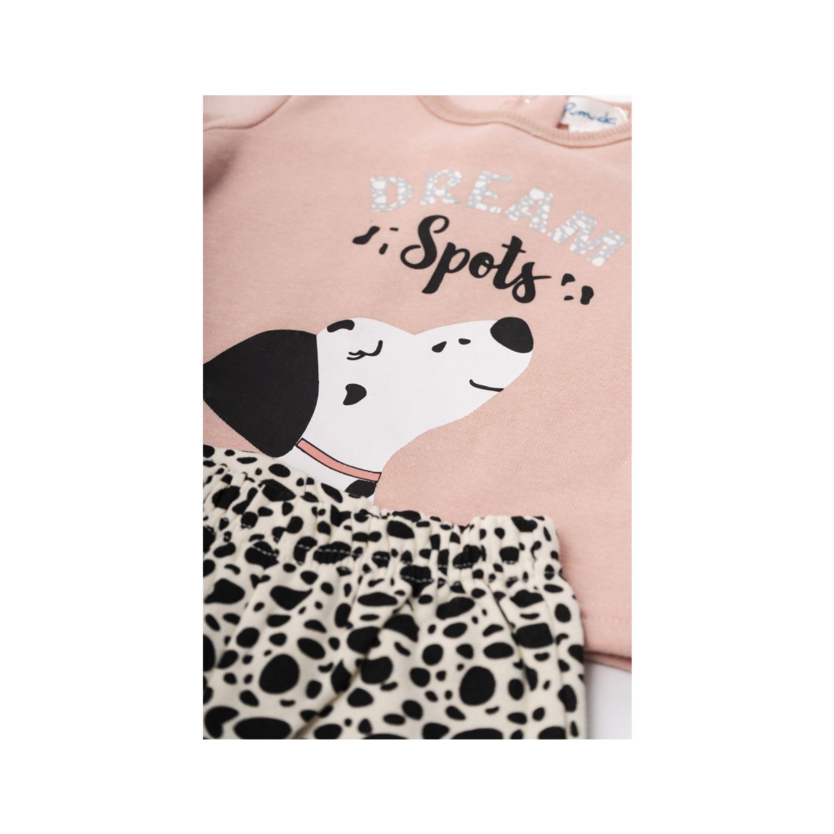 PUMUCKI - Pijama de Franela Spots Niña 2 Piezas Diseño Dálmata