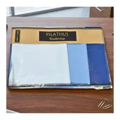 EKOL TACTICA MILITAR - Pack 3 Pañuelos Azules Pilathus 100% Algodón Suave Premium