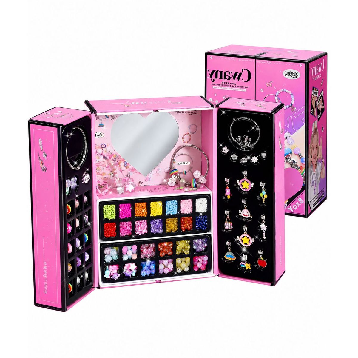 GENERICO - Kit Para Armar Crear Pulseras Niñas 2388 Piezas