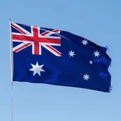 DORAL - Bandera De Australia 90x60 Cm Estampada Argollas Metálicas.