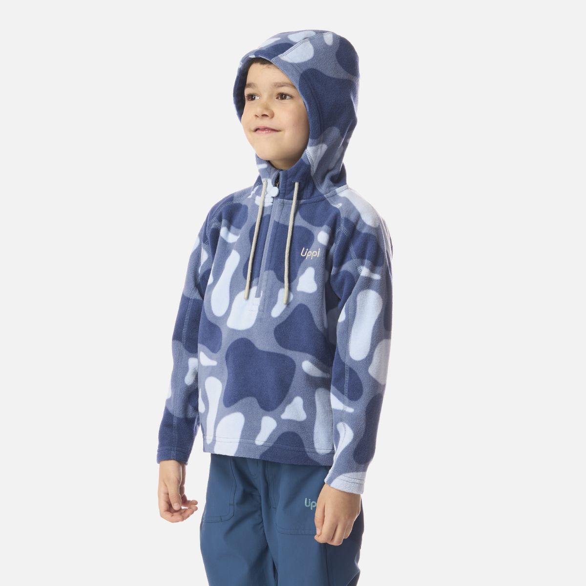 LIPPI - Polar Niño Cold Day Therm-Pro Hoody Jacket Print Azul Piedra Lippi
